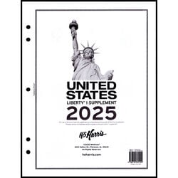 annual supplement for the harris liberty usa stamp album 2025