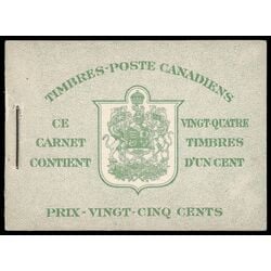 canada stamp bk booklets bk32d king george vi in navy uniform 1942 M VFNH FR 003