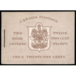 canada stamp bk booklets bk33a king george vi in army uniform 1942 M VFNH EN 005