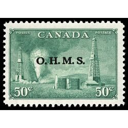 canada stamp o official o11 oil wells 50 1950 M VFNH 023