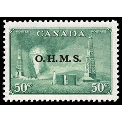 canada stamp o official o11 oil wells 50 1950 M XFNH 022