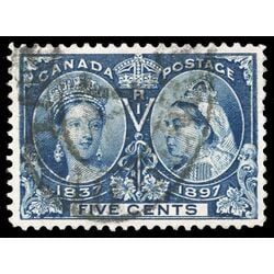 canada stamp 54 queen victoria diamond jubilee 5 1897 U VF 082