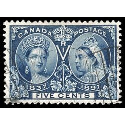 canada stamp 54 queen victoria diamond jubilee 5 1897 U VF 083
