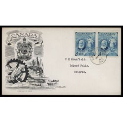 canada stamp 274 alexander graham bell 4 1947 FDC PC 047