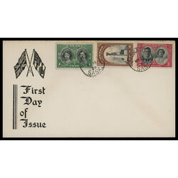 canada stamp 246 8 fdc royal vist 1939 FDC COMBO 039