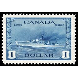 canada stamp 262 tribal class destroyer royal canadian navy 1 1942 M XFNH 056