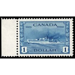 canada stamp 262 tribal class destroyer royal canadian navy 1 1942 M VFNH 058