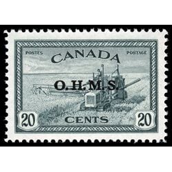 canada stamp o official o8 combine harvesting 20 1949 M XFNH 007