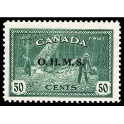 canada stamp o official o9 lumbering 50 1949 M VFNH 039