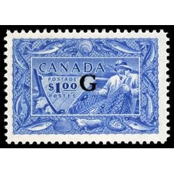 canada stamp o official o27 fisherman 1 00 1951 M VFNH 023