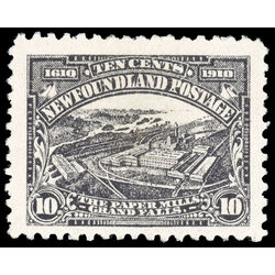 newfoundland stamp 95 paper mills 10 1910 M VF 018