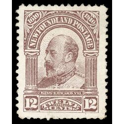 newfoundland stamp 96 king edward vii 12 1910 M VF 017