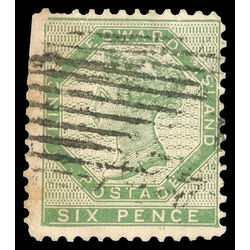 prince edward island stamp 7 queen victoria 6d 1862 U F 009