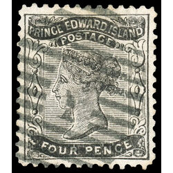 prince edward island stamp 9a queen victoria 4d 1868 U VF 003