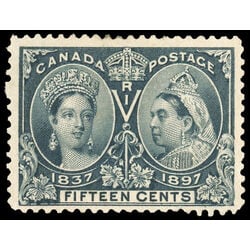 canada stamp 58 queen victoria diamond jubilee 15 1897 M F VFNG 076