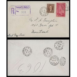 canada stamp 241a memorial chamber 10 1938 FDC COMBO 021
