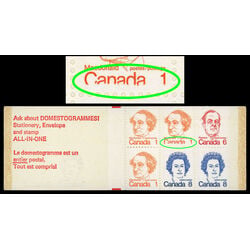 canada stamp bk booklets bk74 caricature definitives 25 1974 M VFNH 013