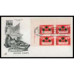 canada stamp 388 national emblems 5 1959 FDC UL 046