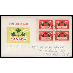 canada stamp 388 national emblems 5 1959 FDC UL 047