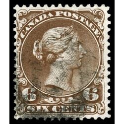 canada stamp 27 queen victoria 6 1868 U VF 047