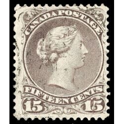 canada stamp 29 queen victoria 15 1868 U VF 042