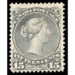 canada stamp 30 queen victoria 15 1868 M F VFOG 024