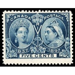 canada stamp 54 queen victoria diamond jubilee 5 1897 M VFNH 085