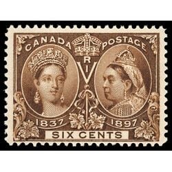 canada stamp 55 queen victoria diamond jubilee 6 1897 M F VF 074