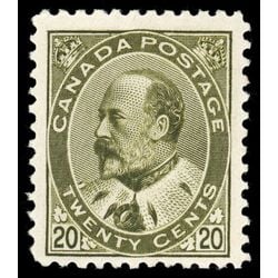 canada stamp 94 edward vii 20 1904 M VF 036