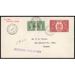 canada stamp e special delivery e8 confederation issue 20 1938 FDC COMBO 020