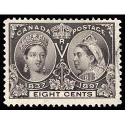 canada stamp 56 queen victoria diamond jubilee 8 1897 U XF 114