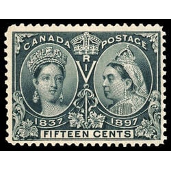 canada stamp 58 queen victoria diamond jubilee 15 1897 M VFNH 077