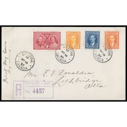 canada stamp 234 6 fdc king george vi 1937 FDC COMBO 003