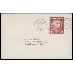 canada stamp 210 new brunswick seal 2 1934 FDC 024