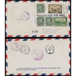 canada stamp c air mail c3 c1 surcharged two winged figures against globe 6 1932 FDC 049