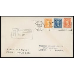 canada stamp 234 6 fdc king george vi 1937 FDC COMBO 004