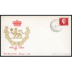 canada stamp 404p queen elizabeth ii 4 1963 FDC PC 001