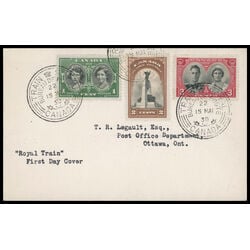 canada stamp 246 8 fdc royal vist 1939 FDC COMBO 043