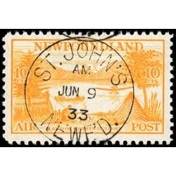 newfoundland stamp c14 land of heart s delight 10 1933 U VF 008
