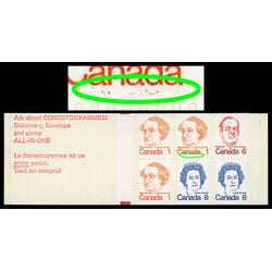 canada stamp bk booklets bk74 caricature definitives 25 1974 M VFNH 015