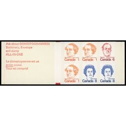 canada stamp bk booklets bk74 caricature definitives 25 1974 M VFNH 015