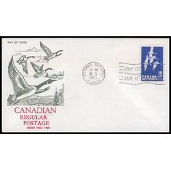 canada stamp 415 canada goose 15 1963 FDC PC 042