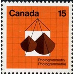 canada stamp 584p photogrammetry aerial map photography 15 1972