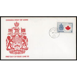 canada stamp 429a canada maple leaf 5 1966 FDC PC 021