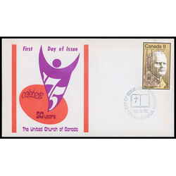 canada stamp 662 dr samuel chown 8 1975 FDC PC 002