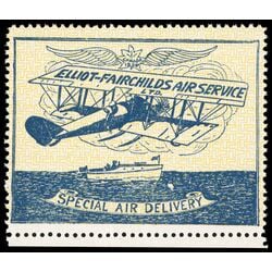 canada stamp cl air mail semi official cl9 elliot fairchild air service 25 1926 M NH 009