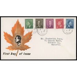 canada stamp 284 8 fdc king george vi with postes postage 1949 FDC COMBO 015
