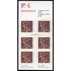 canada stamp booklets bk bk239 white tailed deer 2000