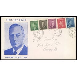 canada stamp 284 8 fdc king george vi with postes postage 1949 FDC COMBO 016