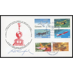 canada stamp 903 6 fdc canadian aircraft 1981 FDC PC 004
